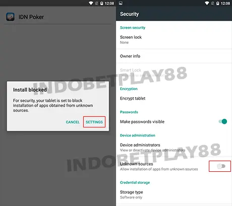 cara install apk android